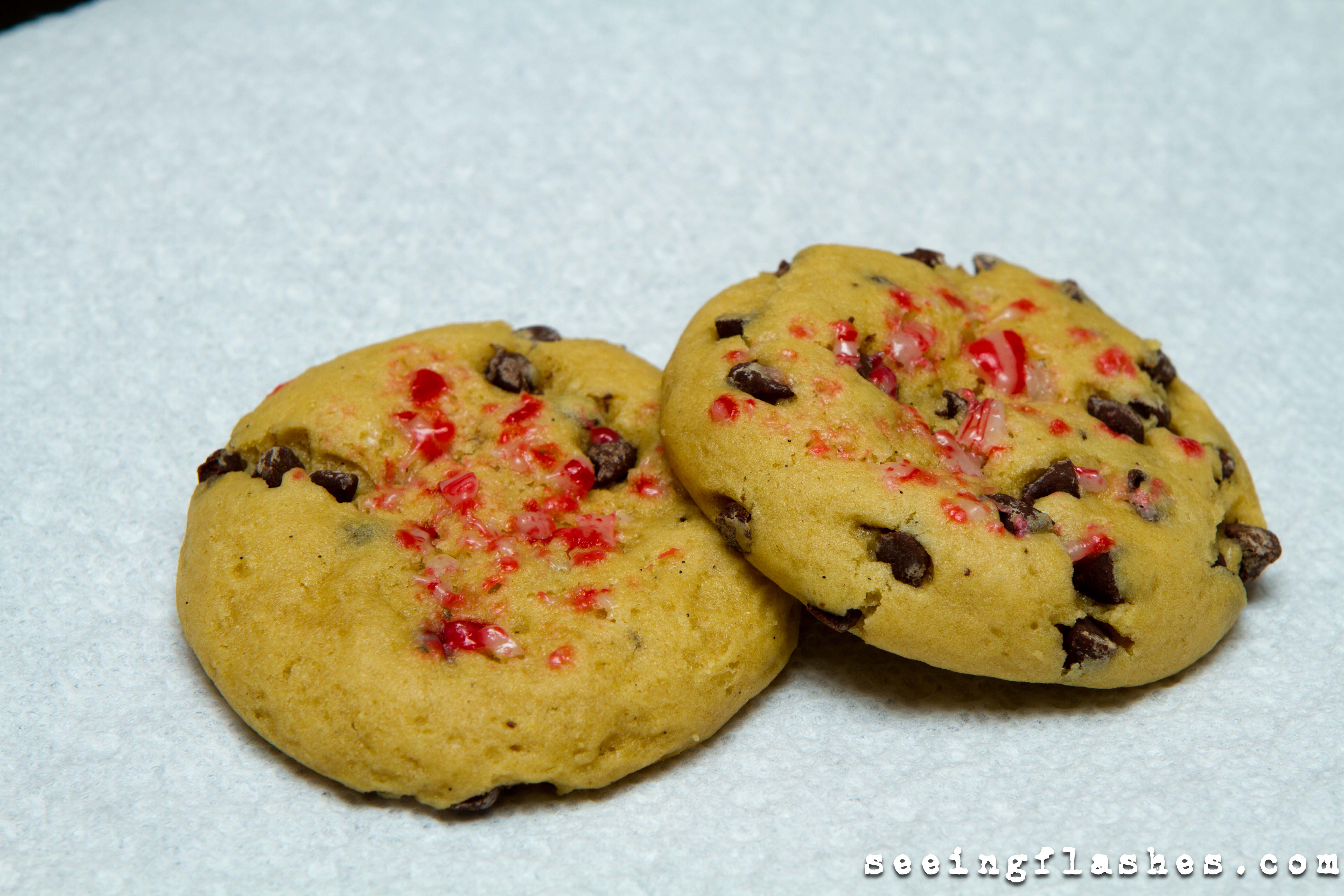 Permalink to: Vanilla Bean Chocolate Chip Candy Cane Cookies