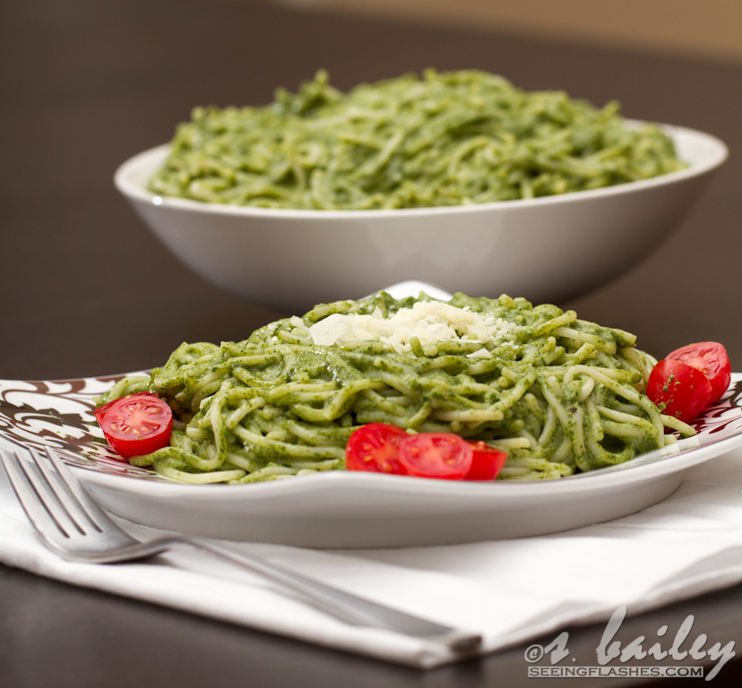 Permalink to: Spaghetti & Spinach Avocado "Pesto"