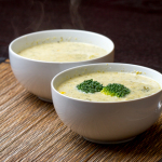 Permalink to: Cheesy Broccoli Soup with Roasted Corn
