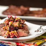 Permalink to: Grilled Skirt Steak with Blackberry Avocado Salsa