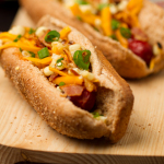 Permalink to: BBQ Bacon Cheddar Dogs