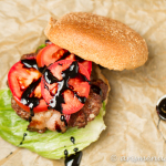 Permalink to: Bacon Wrapped Gorgonzola Fig Burgers with Balsamic Glaze