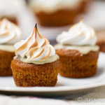 Permalink to: Pumpkin White Chocolate S'mores Cupcakes Pumpkin White Chocolate S'mores Cupcakes: Gingersnap crust, pumpkin cupcake, white chocolate ganache & toasted marshmallow frosting {gf}