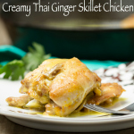 Permalink to: Creamy Thai Ginger Skillet Chicken Creamy Thai Ginger Skillet Chicken: You will love all of the bold flavor this one skillet dish brings!