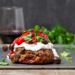 Permalink to: Mediterranean Meatloaf Greek Lamb Meatloaf: Greek gyro meats American meatloaf in this incredible comfort food mash-up! {gf}