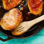 Permalink to: Honey Sriracha Skillet Pork Chops Easy, healthy & delicious one pan Honey Sriracha Skillet Pork Chops