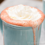 Permalink to: Boozy Red Velvet Hot Chocolate Boozy Red Velvet Hot Chocolate: Rich and decadent with white & dark chocolate + cream cheese melted in!