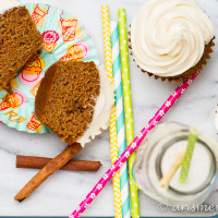 Carrot Cake Cupcakes: Perfectly soft and tender with fluffy cream cheese frosting