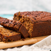 Pumpkin Ricotta Chocolate Chip Bead: Ultra soft and tender pumpkin bread loaded with dark chocolate chips for the perfect fall treat. Shhh it's healthier than you think!