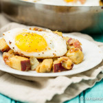 Permalink to: Paleo Sweet Potato Breakfast Hash Paleo Sweet Potato Breakfast Hash: Warm, hearty and comforting breakfast hash with sweet potato, onions, center cut bacon and fried eggs. So easy and crave-able!